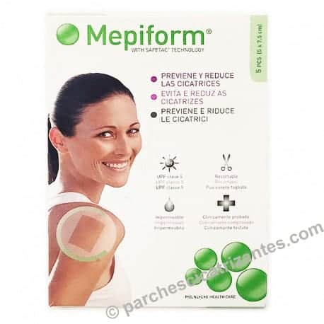 caja de tiras de silicona de mepiform Mepiform Parches de Silicona para Cicatrices en tiras