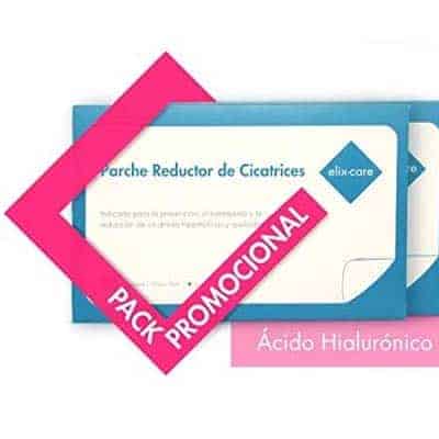 Pack Promocional: Parches Cicatrizantes con ácido hialurónico de elix·care en Amazon elix·care Parche Reductor de Cicatrices 20×10 cm (4 unidades - 2 Packs) pack promocional en amazon