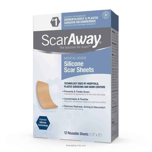 ScarAway parches de silicona de grado profesional para el tratamiento de cicatrices